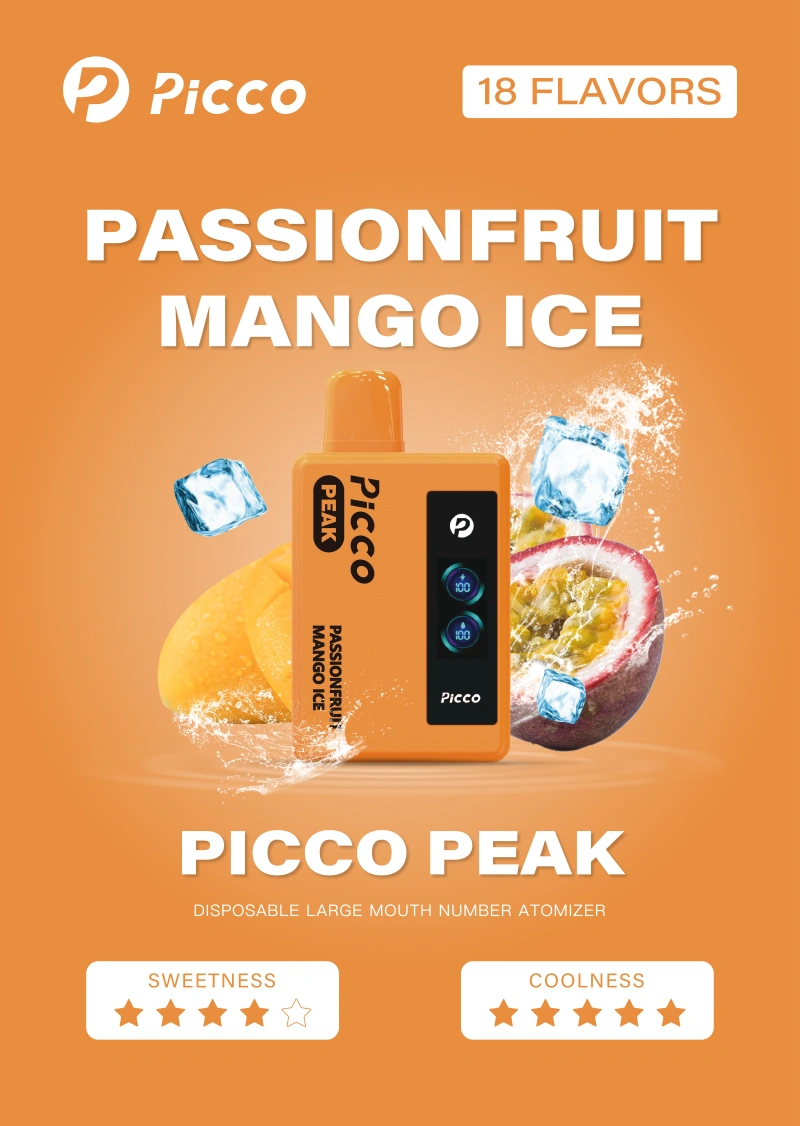 picco peak vape - passion fruit mango ice flavor