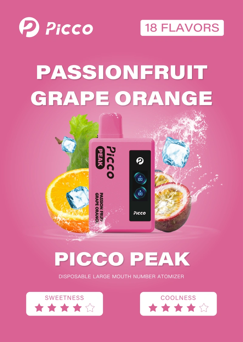 picco peak vape - passion fruit grape orange flavor