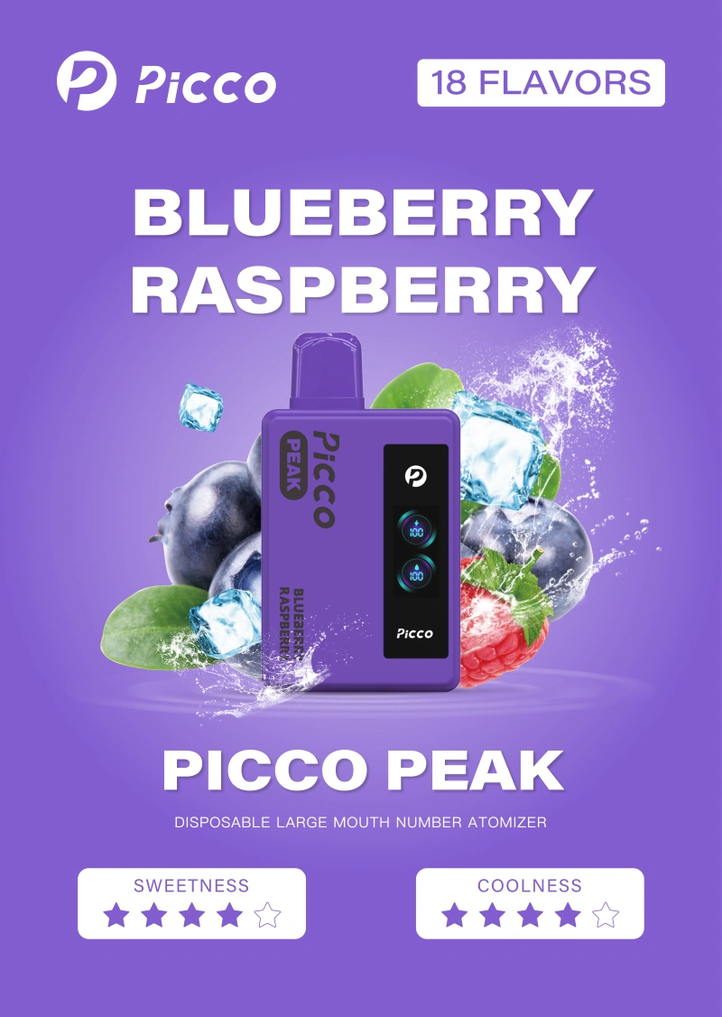 picco peak vape - blueberry raspberry flavor