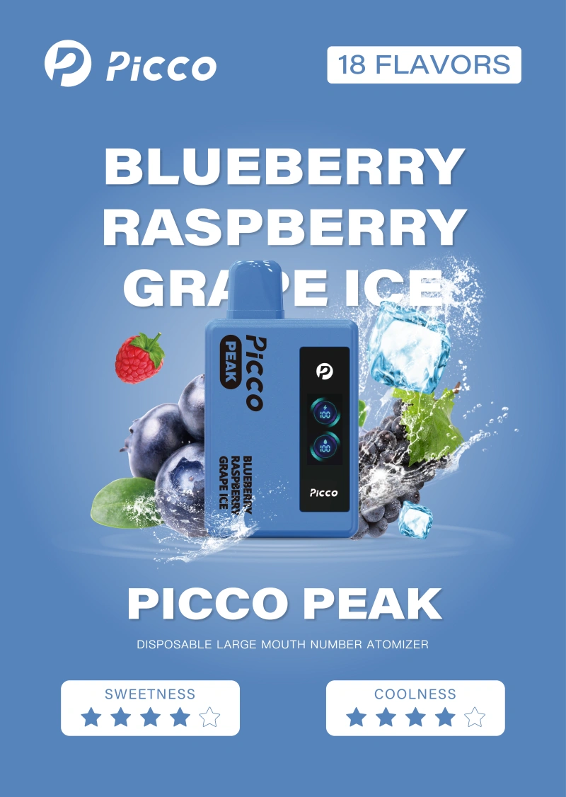 picco peak vape - blueberry raspberry grape ice flavor