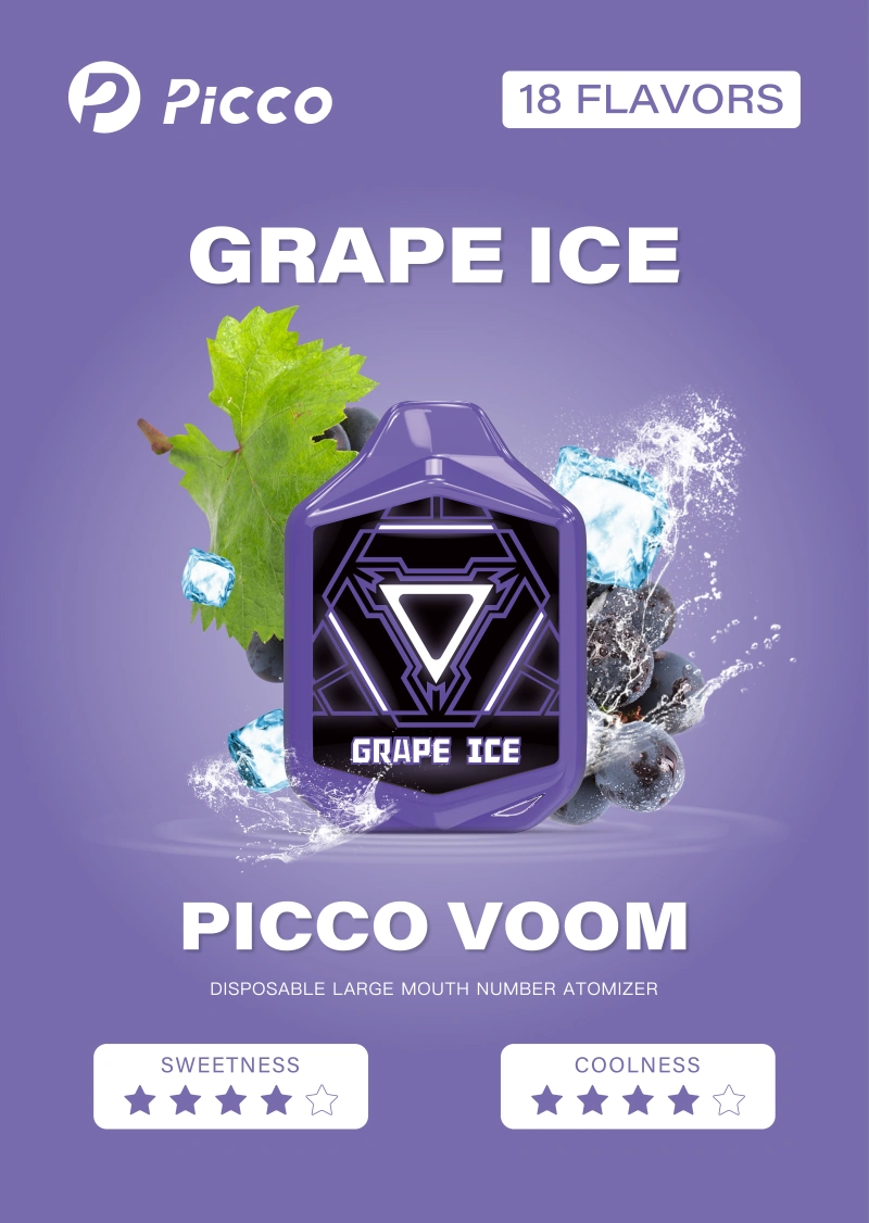picco voom vape - grape ice flavor