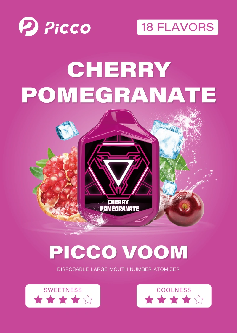 picco voom vape - cherry pomegranate flavor