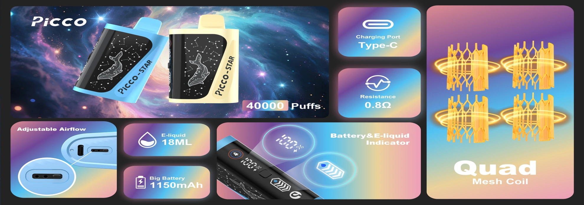 parameters of picco star vape