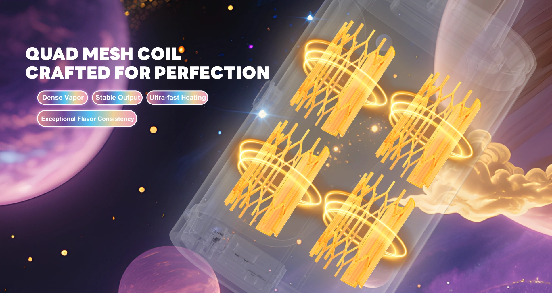 quad mesh coil inside