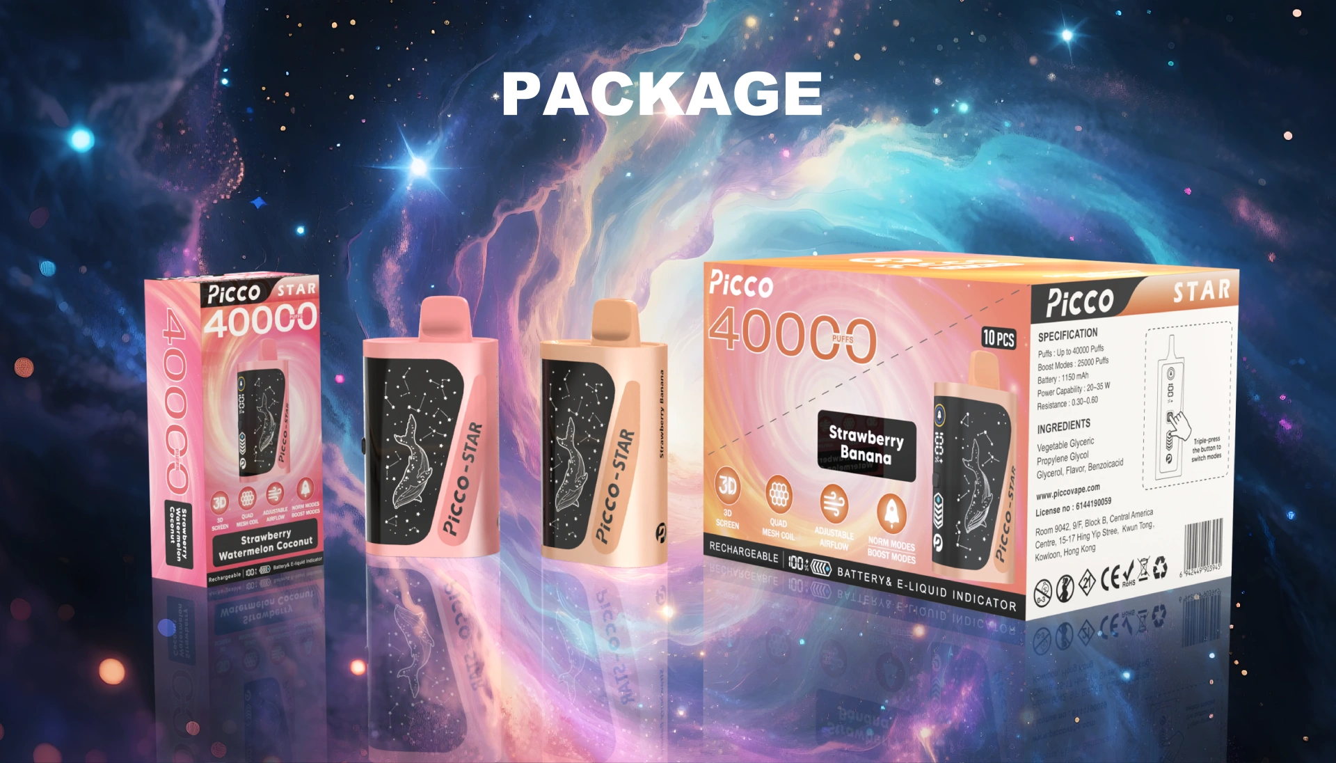 package of picco star
